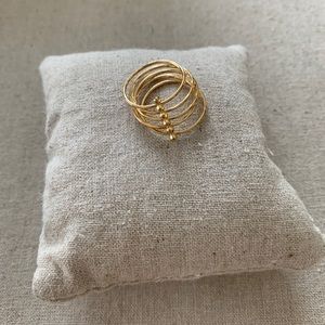 Stella & Dot gold stack-look ring, size 8